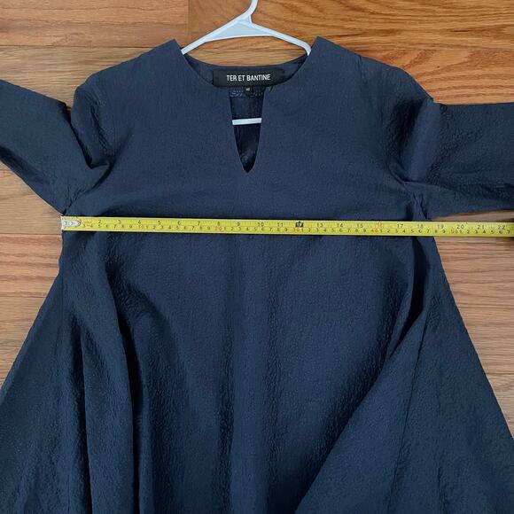 Ter Et Bantine Swing Top Womens 4 Blue Lagenlook Minimalist Casual Basic Simple - Picture 6 of 7
